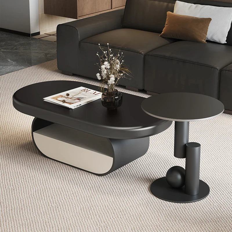 Living Room Decoration Coffee Table Nordic Modern Designer Aesthetic Standing Side Table Unique Couchtisch Postmodern Furniture