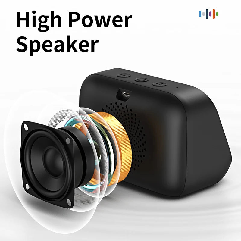 Smart Alarm Clock Bluetooth Speaker Weather Display Night Light Music Stories Player Photo Frame Perfect Gift Bluetooth APP