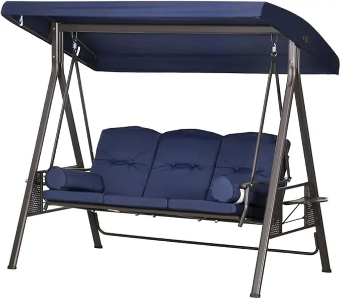 3 outdoor terrace swings, detachable cushions, pillows, suitable for porch, terrace, garden, porch swings with brackets
