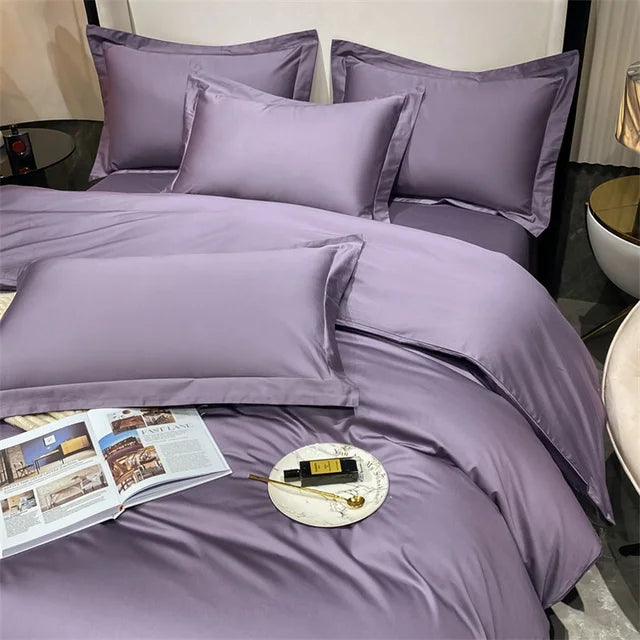 3pcs Set Luxury Bedding Set 100% Egyptian Cotton Duvet Cover Set Single Double Queen King Bed Cover Soft Quilt Cover Pillowcase