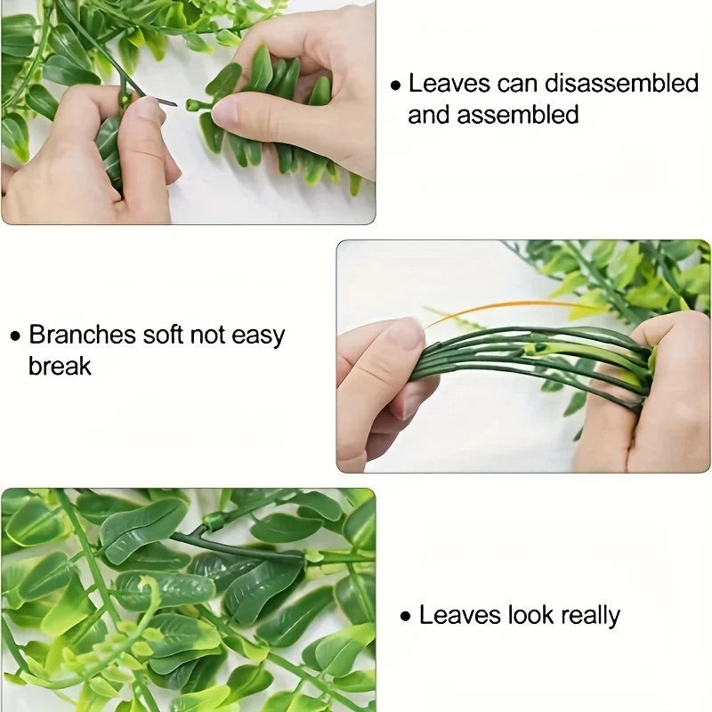 Artificial Hanging Plants for Wall Decoration, Fake Rattan Hanging Plants, Ivy Green Garland, Persian