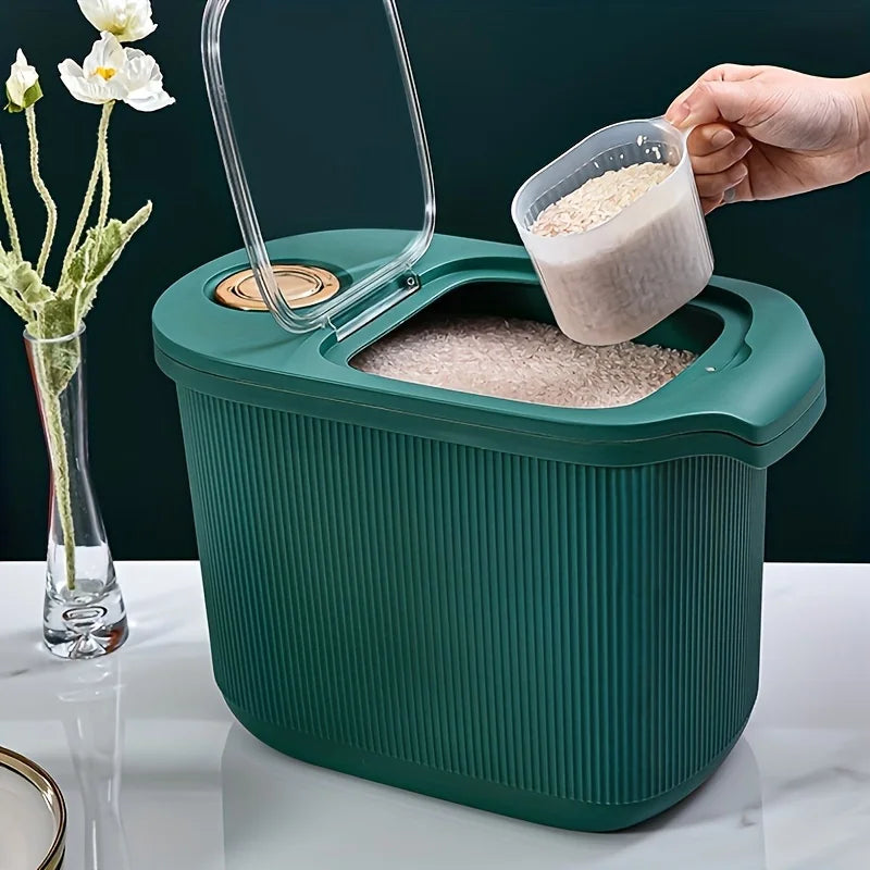1pc 5KG/10KG Premium Rice Storage Container - Airtight, Moisture-Proof, Insect-Proof