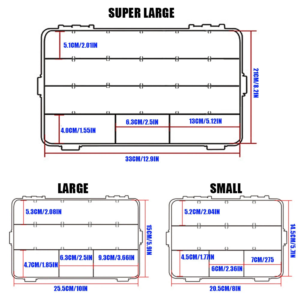 SAMOLLA Fishing Tackle Waterproof Box Lure Storage Lure Hook Boxes Baits Container Storage Case Fishing Accessories