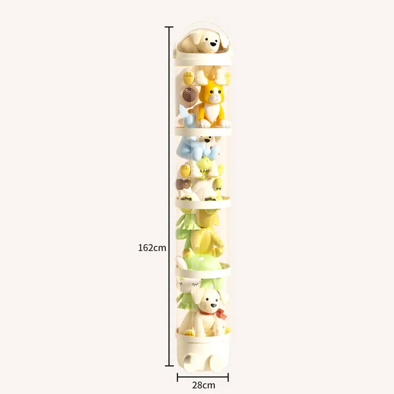Doll Storage Box 162cm 107cm Toys Organization Plush Toy Storage Tube Transparent Storage Barrel Children's toy Organizer