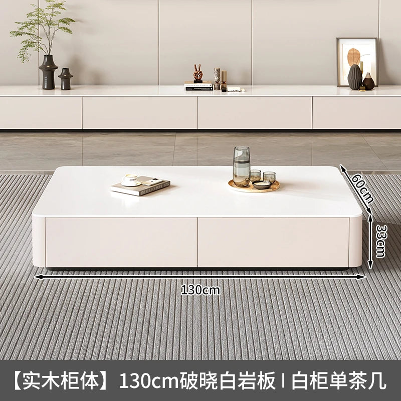 Modern Decor Coffee Table Storage Luxury Square Simple Coffee Table Nordic Design Mesa De Centro Sala Living Room Furniture