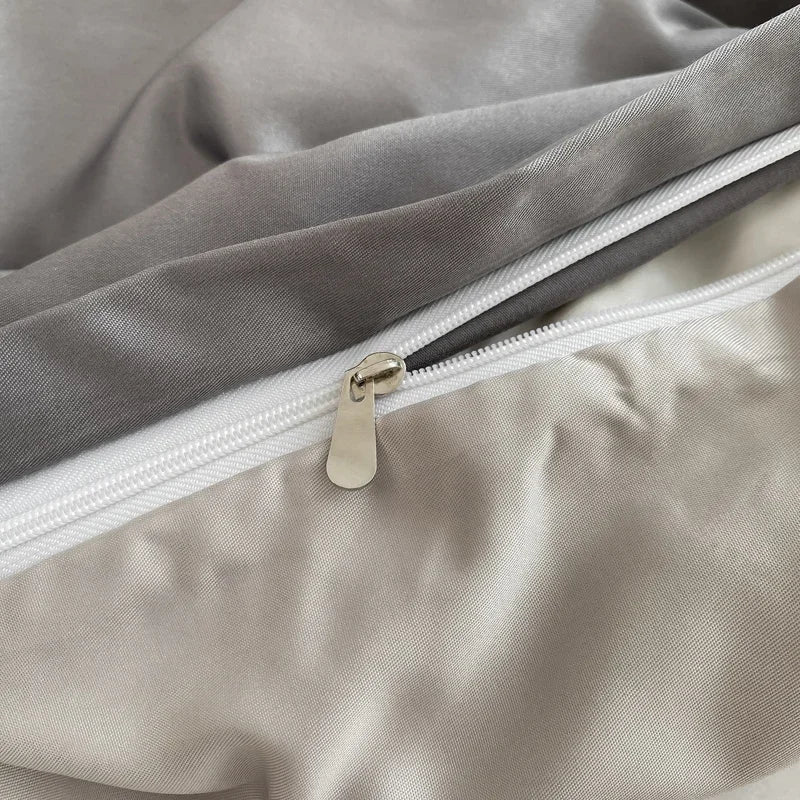 Nordic Bed Linen 100% Cotton Bedding Set with Sheet Duvet Cover Pillowcase Single Couple Bedsheet King Queen Double Twin Size