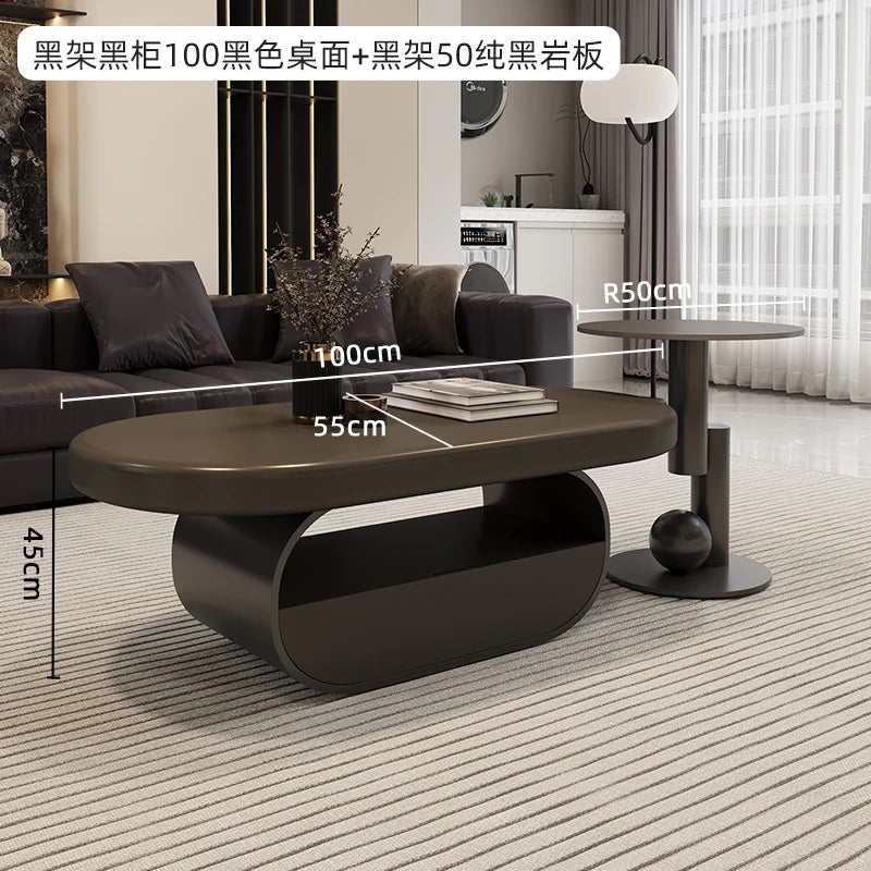 Living Room Decoration Coffee Table Nordic Modern Designer Aesthetic Standing Side Table Unique Couchtisch Postmodern Furniture