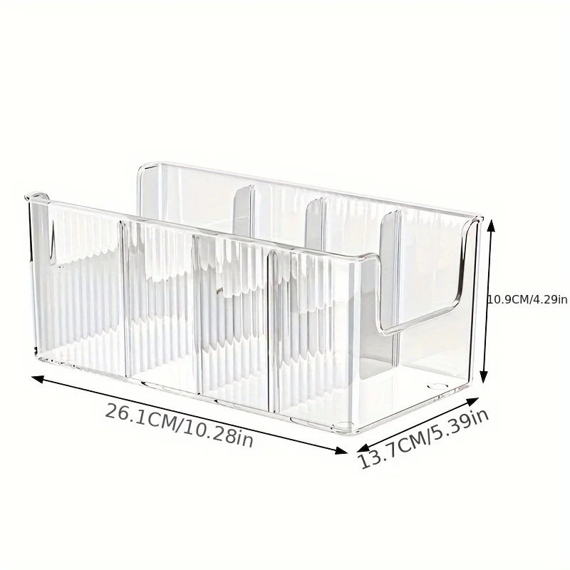 Belt storage box; home use; divided tie organizer; desktop transparent men's belt storage box.