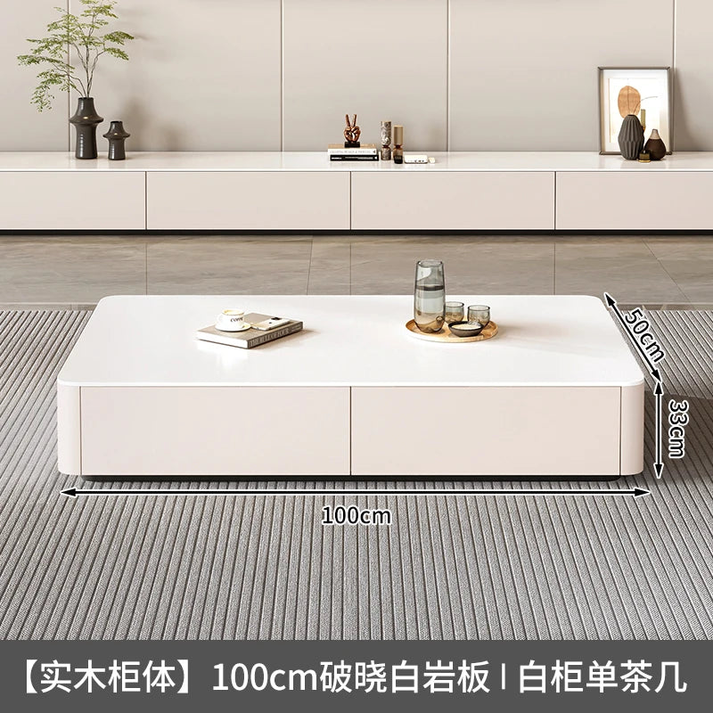 Modern Decor Coffee Table Storage Luxury Square Simple Coffee Table Nordic Design Mesa De Centro Sala Living Room Furniture