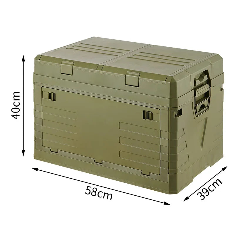 Outdoor Camping Folding Storage Box Car Storage Food Box Travel Storage Bag Camping Equipment Tableware Storage Organizing Box