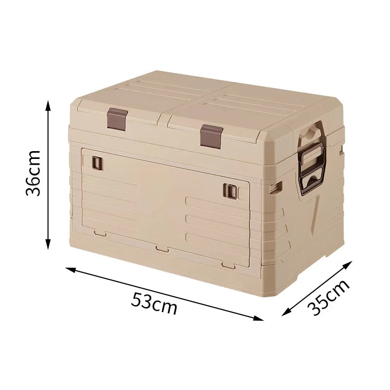 Outdoor Camping Folding Storage Box Car Storage Food Box Travel Storage Bag Camping Equipment Tableware Storage Organizing Box