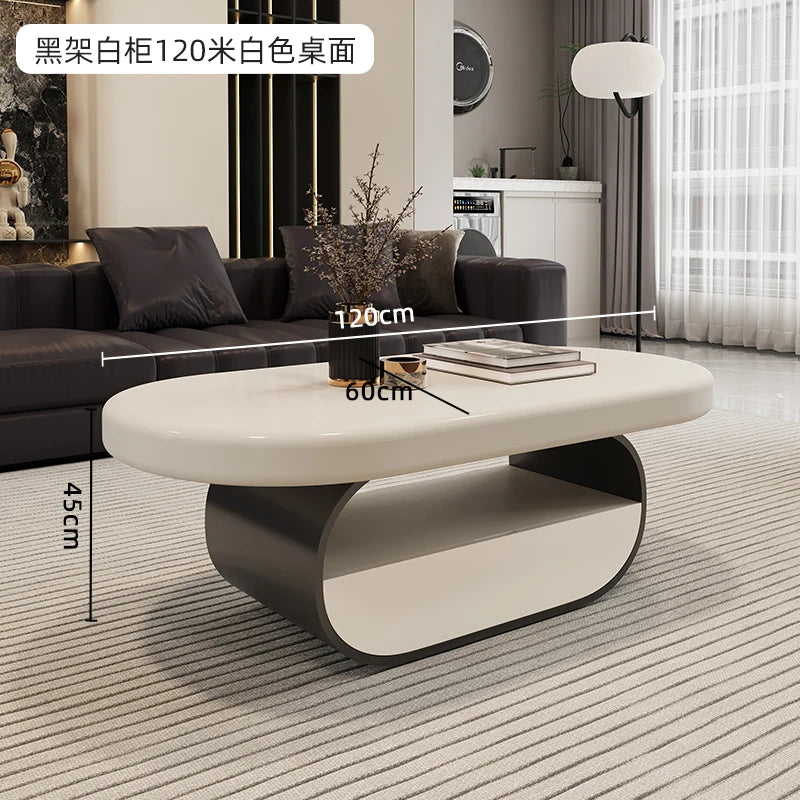 Living Room Decoration Coffee Table Nordic Modern Designer Aesthetic Standing Side Table Unique Couchtisch Postmodern Furniture