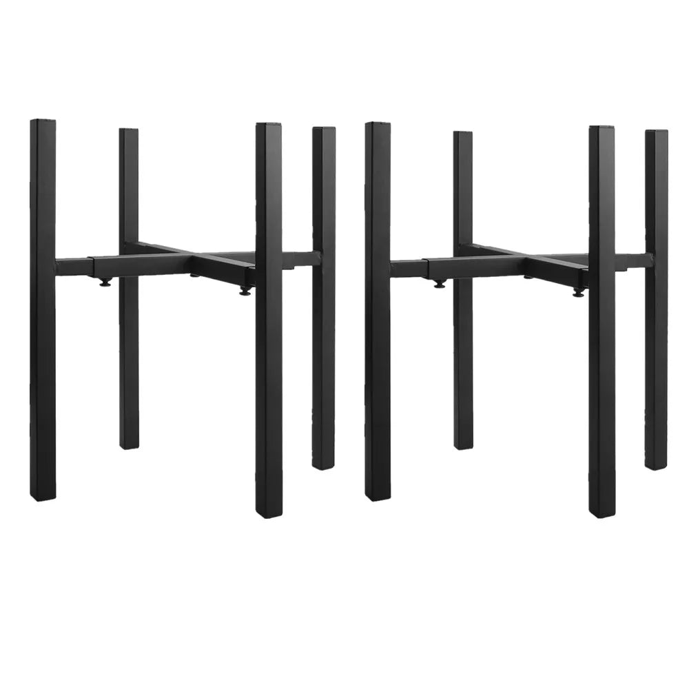 Adjustable Iron Plant Stand Extension Flower Pot Rack Practical Indoor Outdoor Shelf Heavy Duty Modern Balcony Home Garden Decor