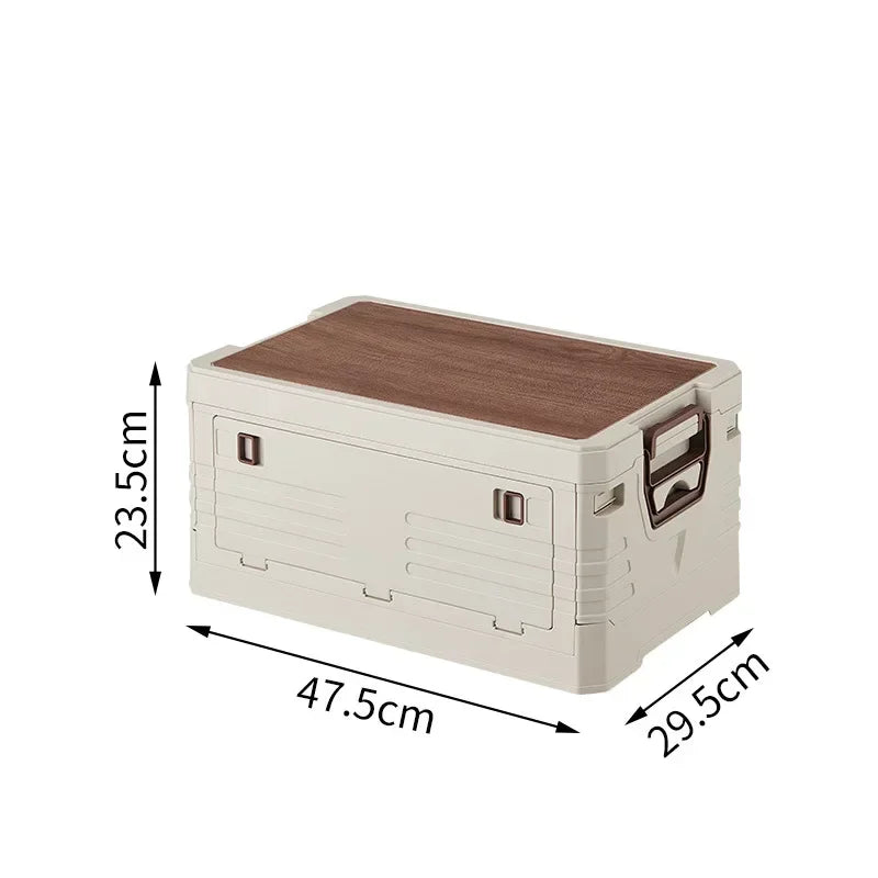 Outdoor Camping Folding Storage Box Car Storage Food Box Travel Storage Bag Camping Equipment Tableware Storage Organizing Box