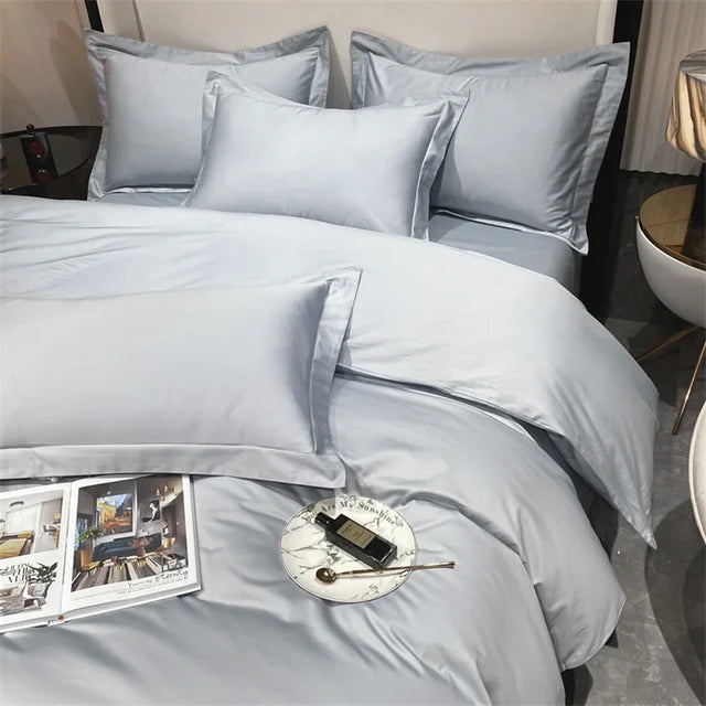 3pcs Set Luxury Bedding Set 100% Egyptian Cotton Duvet Cover Set Single Double Queen King Bed Cover Soft Quilt Cover Pillowcase
