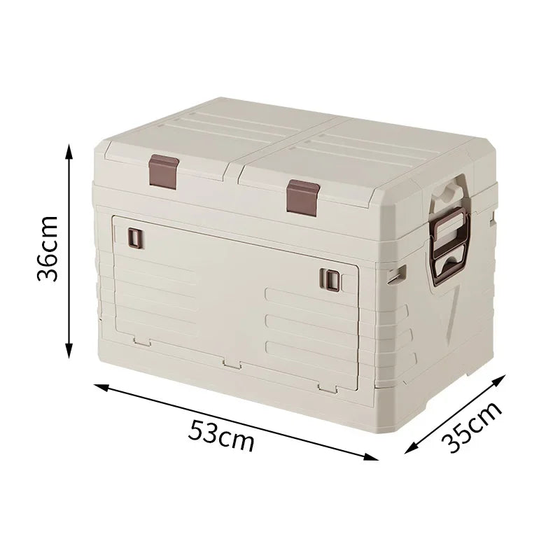 Outdoor Camping Folding Storage Box Car Storage Food Box Travel Storage Bag Camping Equipment Tableware Storage Organizing Box