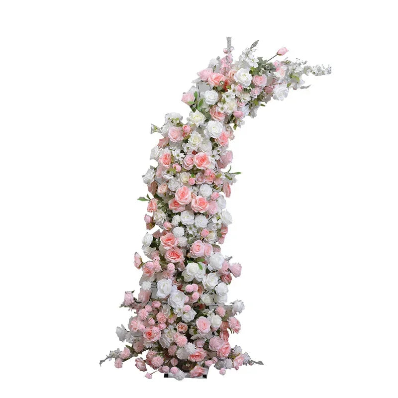 Wedding Giant Flower Horn Frame Flower Art Wedding Background Decoration Window Exhibition Hall Arch Arrangement Flower