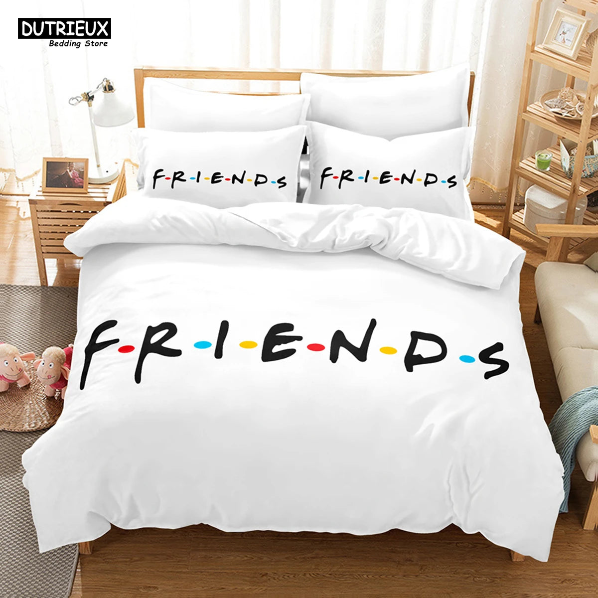 New Friends Sets Duvet Cover With Pillowcase Twin Full Queen King Double Single Size Duvet Cover Women Adults Teens Bedding Set