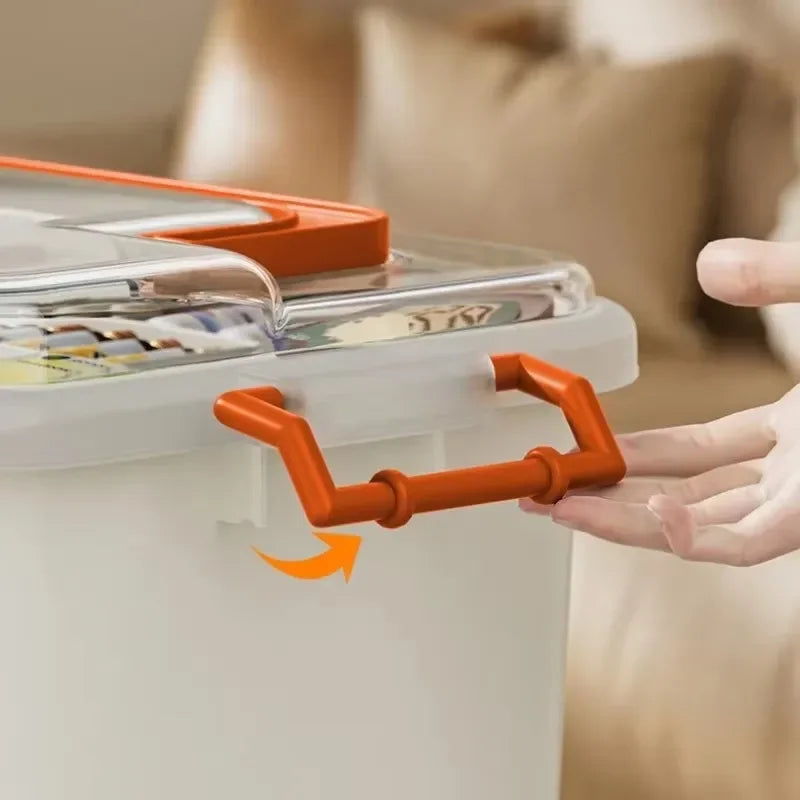 Portable Medicine Box Large Capacity Home First Aid Medical Kit Family Emergency Medicine Box with Multi-layer Drug Storage Cas