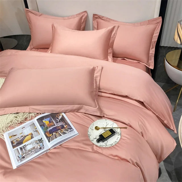 3pcs Set Luxury Bedding Set 100% Egyptian Cotton Duvet Cover Set Single Double Queen King Bed Cover Soft Quilt Cover Pillowcase