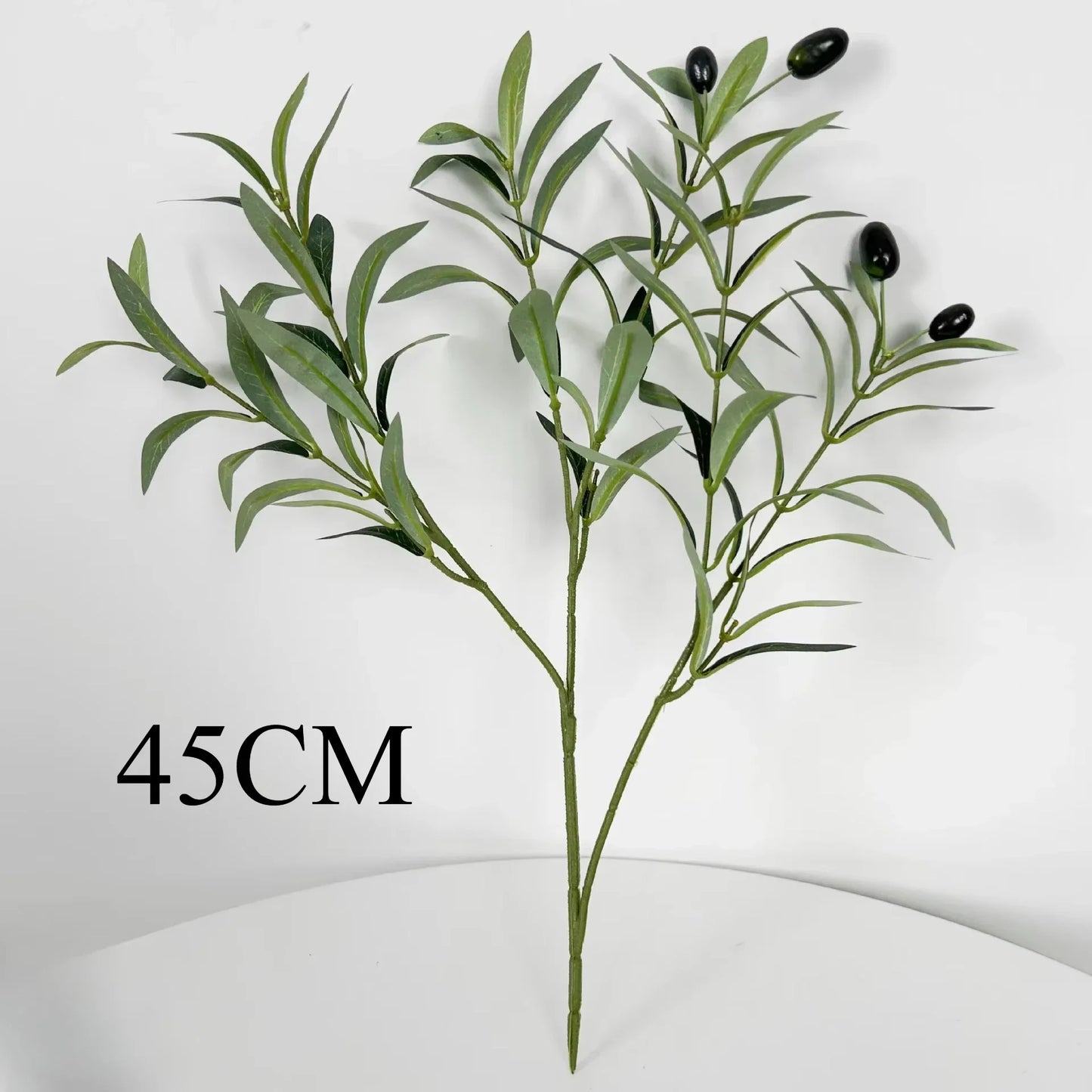 Artificial Olive Branches Leaves Simulation Green Plants Photo Props Hotel Home Decoration Wedding Arrangement Olive Fruit