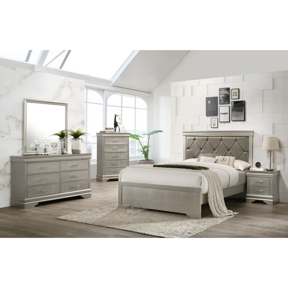 Amalia - Nightstand - Gray