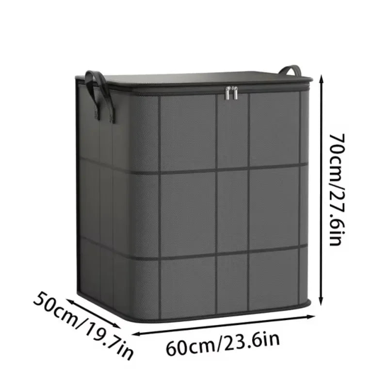Large Size Storage Bag Non Woven Fabric Waterproof Organize Bag Household Moisture-proof Handbag Cotton Quilt Clothing Organizer