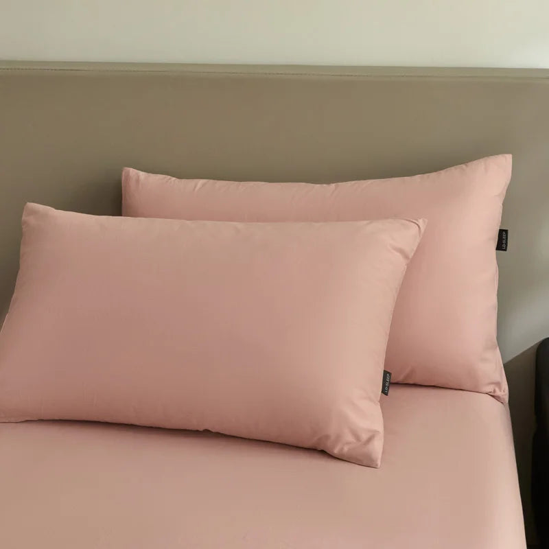 New Cotton Brushed Simple Plain Bed Fitted Sheet 1pc/sets 90/120/150/180/220cm machine washable