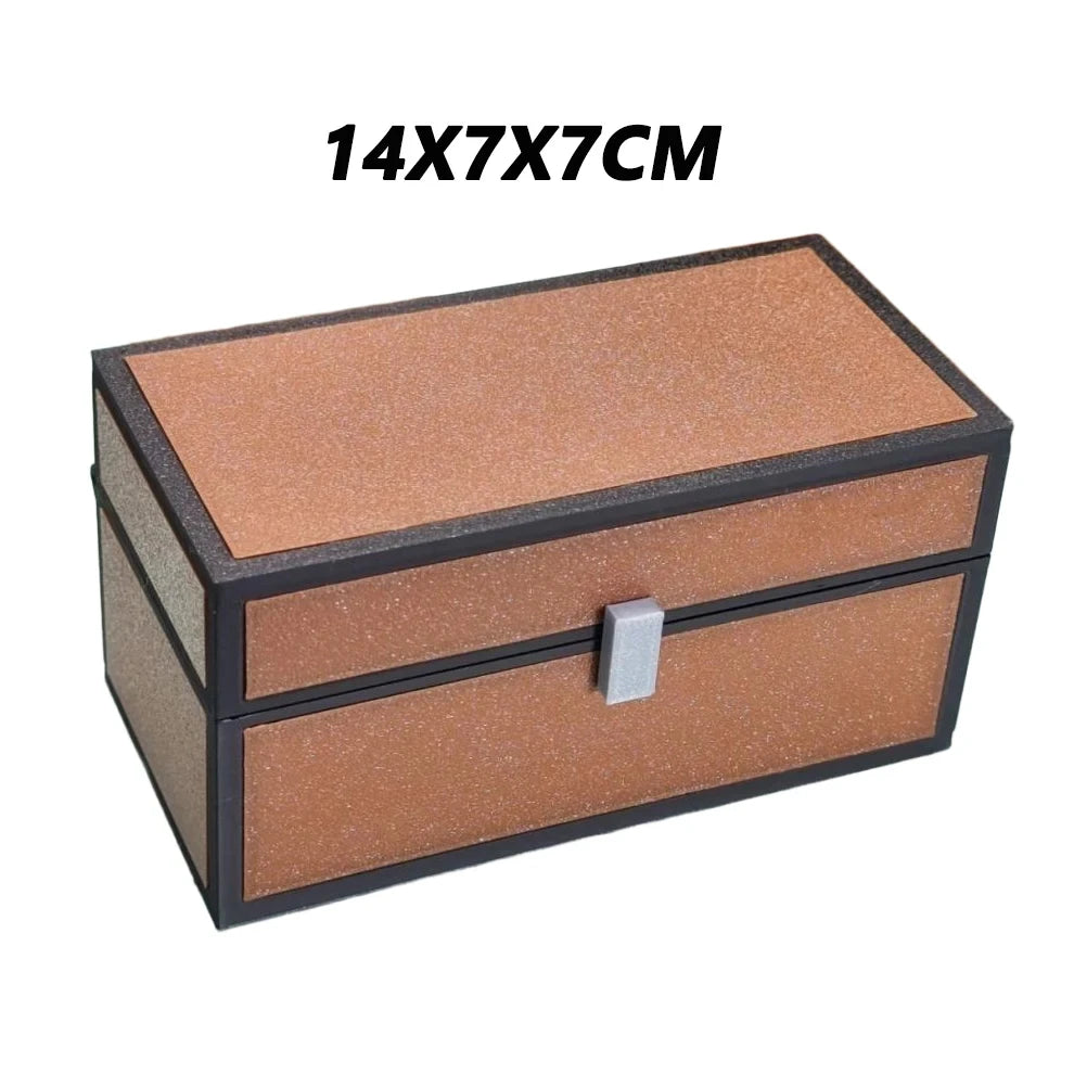 MC Storage Box Magnetic Pixel Cute Jewelry Organizer Mini Toy Trinket Case Block Style Desktop Decoration Sandbox Game Fans