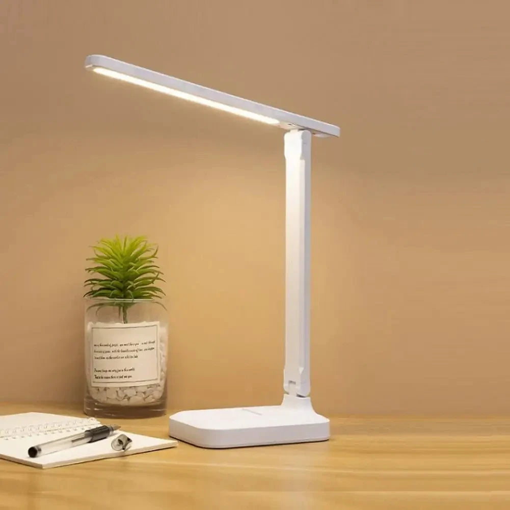 LED Touch Switch Foldable Adjustable Table Lamp USB Plug-in Stepless Dimming Eye Protection Desk Lamp Bedside Lamp Desk Lamp
