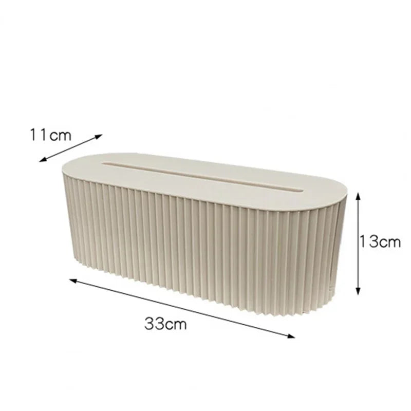 Plastic  Practical Bedroom Tabletop Socket Cable Storage Case Easy to Use Cable Storage Box Portable  Daily Use