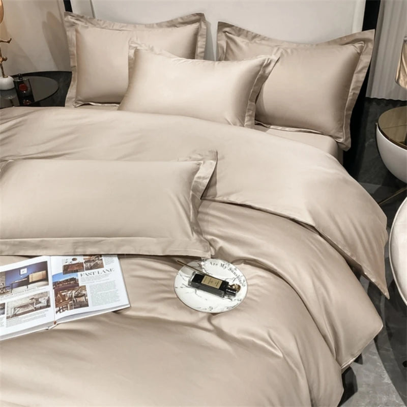 3pcs Set Luxury Bedding Set 100% Egyptian Cotton Duvet Cover Set Single Double Queen King Bed Cover Soft Quilt Cover Pillowcase
