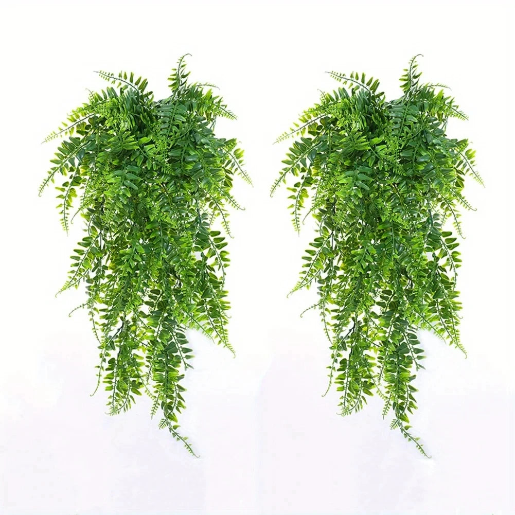 Artificial Hanging Plants for Wall Decoration, Fake Rattan Hanging Plants, Ivy Green Garland, Persian