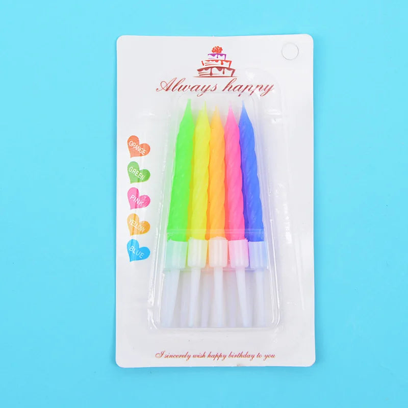 Birthday candle gold-plated process color thread small candle cake shop birthday party cake birthday candle