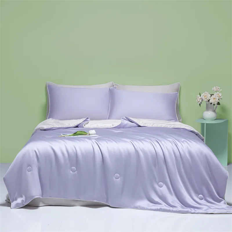 Summer Cool Down Quilt: Cooling - Sensation Summer Quilt for Refreshed Skin, Ideal for Hot Nights At Home & Beach Getaways