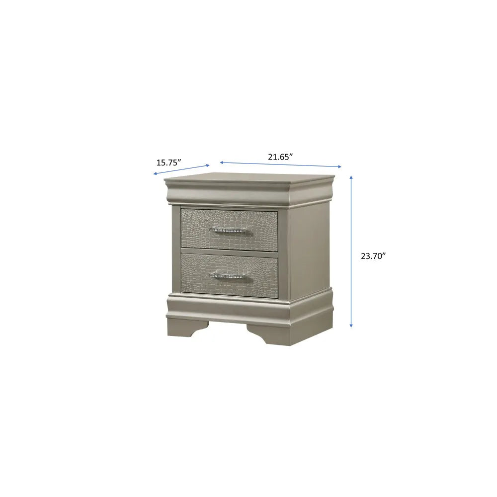 Amalia - Nightstand - Gray