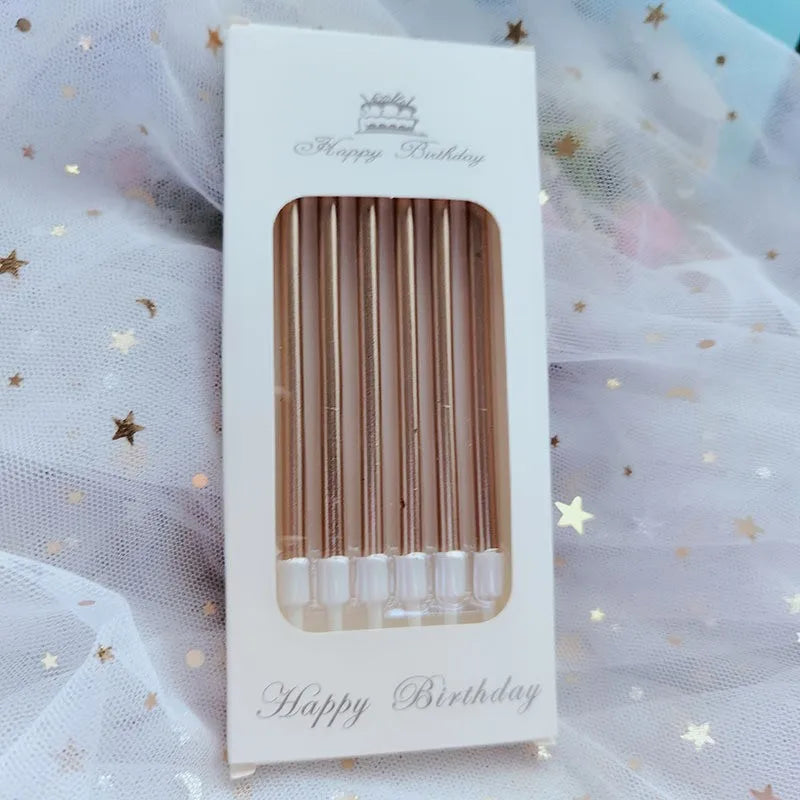 Birthday candle gold-plated process color thread small candle cake shop birthday party cake birthday candle