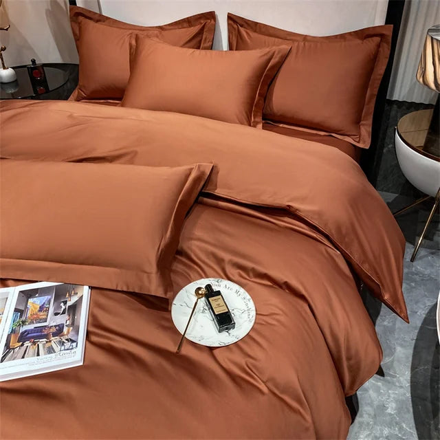 3pcs Set Luxury Bedding Set 100% Egyptian Cotton Duvet Cover Set Single Double Queen King Bed Cover Soft Quilt Cover Pillowcase