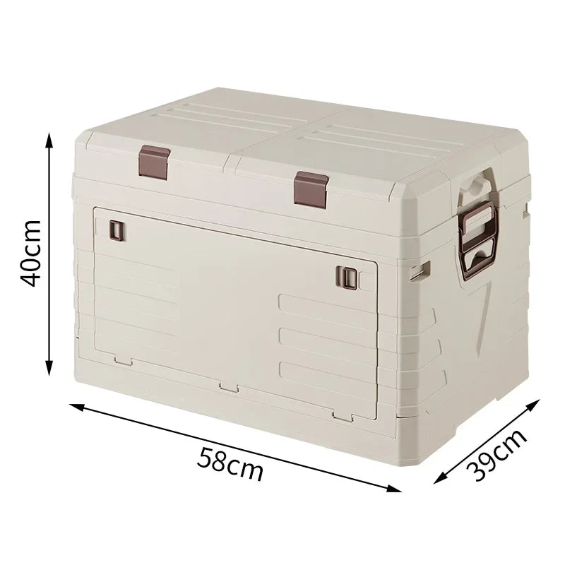Outdoor Camping Folding Storage Box Car Storage Food Box Travel Storage Bag Camping Equipment Tableware Storage Organizing Box