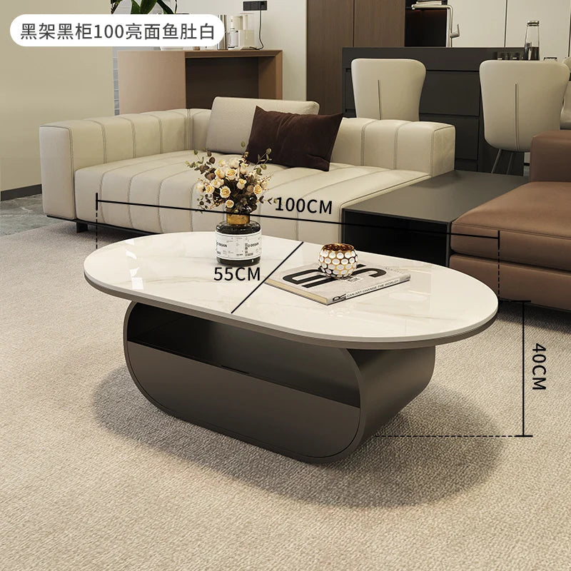 Living Room Decoration Coffee Table Nordic Modern Designer Aesthetic Standing Side Table Unique Couchtisch Postmodern Furniture