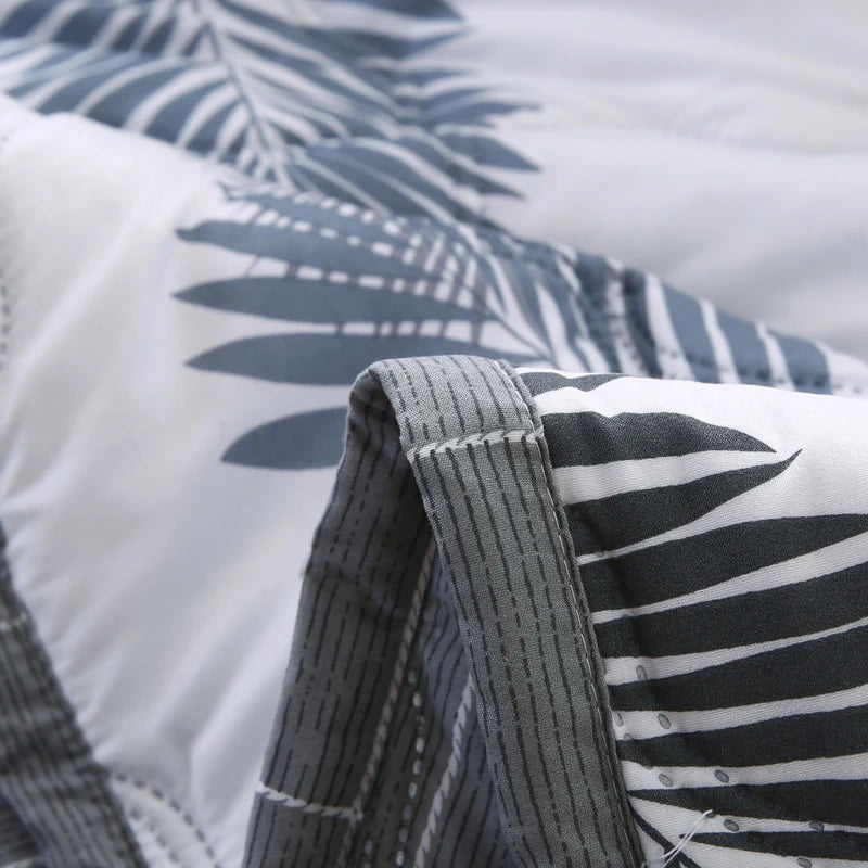 Soft Skin Friendly Summer Quilt Set or Single Quilts Lightweight Breathable Thin Comforter Sets Washable Single Double Blanket