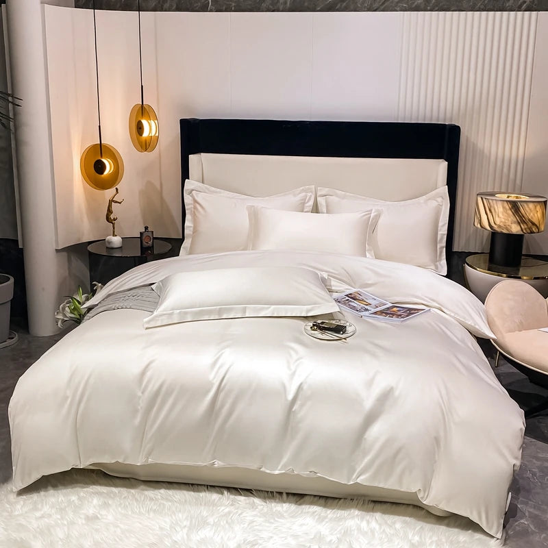3pcs Set Luxury Bedding Set 100% Egyptian Cotton Duvet Cover Set Single Double Queen King Bed Cover Soft Quilt Cover Pillowcase