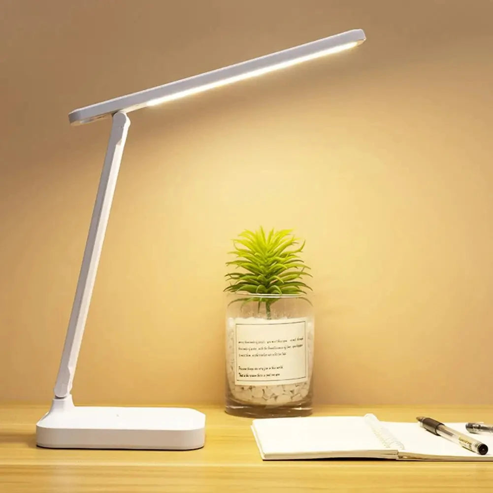 LED Touch Switch Foldable Adjustable Table Lamp USB Plug-in Stepless Dimming Eye Protection Desk Lamp Bedside Lamp Desk Lamp