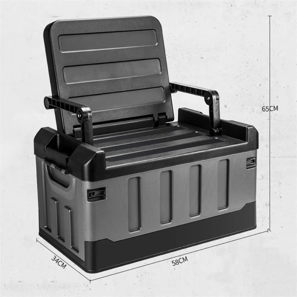 Foldable Storage Box For Sitting Camping Essential Storage Box Multi Functional Foldable Large Capacity Universal Camping Seat