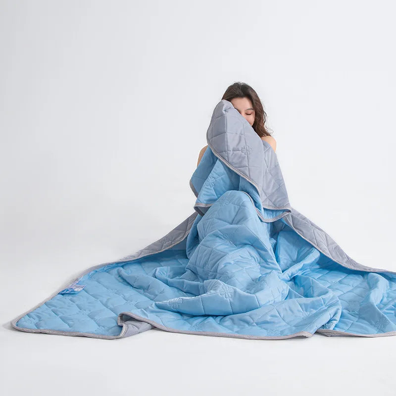 Class A Cool Feeling Antibacterial Ice Cream Summer Quilt Washable Quilt Summer Cooling Quilt Ice Silk Quilt Core Air Conditioni