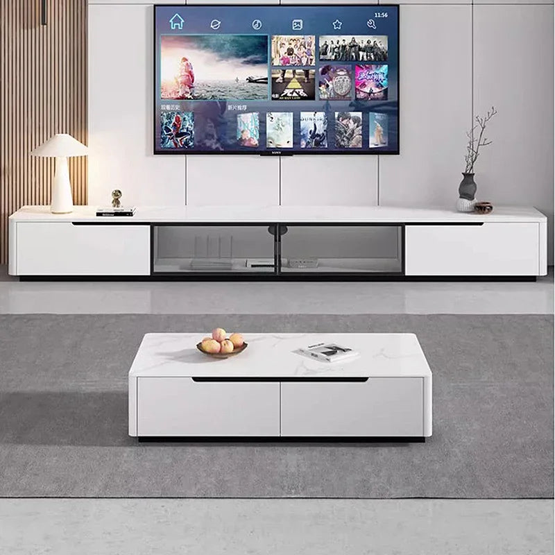 Aesthetic Luxury Coffee Table Design Minimalist Glam Square Coffee Tables Modern Storage Tavolino Salotto Living Room Furniture