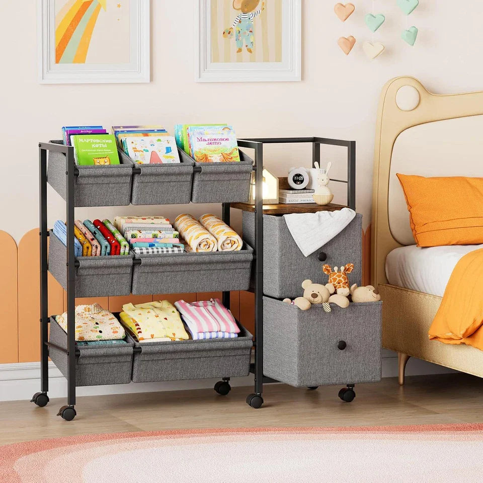 Kids Toy Organizers and Storage Bins Playroom Storage for Toy Clothes Blankets