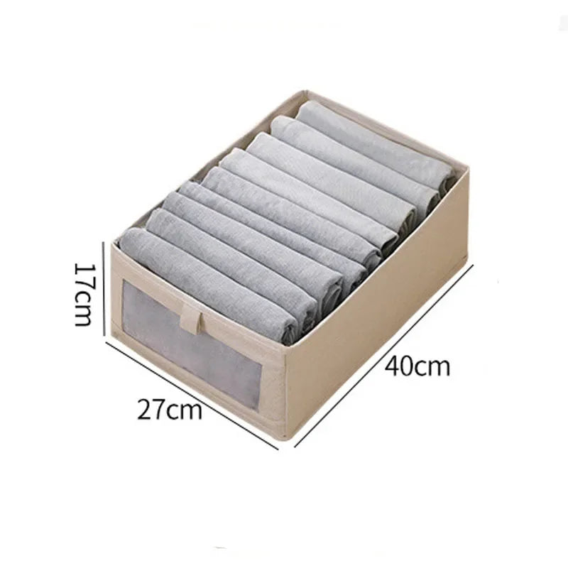 Visible Wardrobe Storage Organizers Cabinet Drawer Clothes Storage Box for T-Shirts Jeans Underwear Pants Organizer Box
