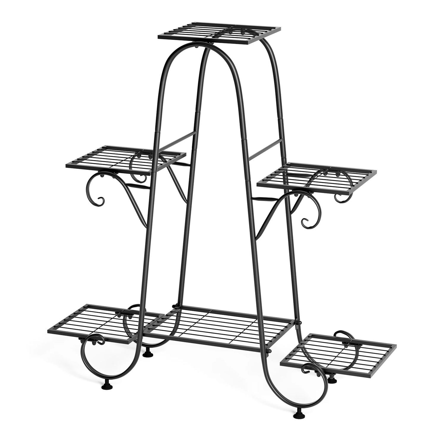 Metal Plant Pot Stand Indoor Outdoor Plant Display Rack Garden Shelf Flower Stands Tiered Plants Holder