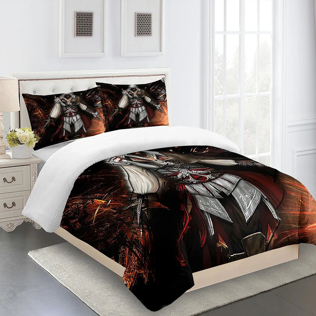 Custom Bedding Sets Quilt Duvet Cover Game Anime Pillow Case King Boy Girl Adult Bedroom Decoration Duvet Cover Set Comforter